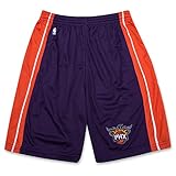 NBA BoysアスレチックスポーツBirdseye Shorts with Elastic Waistbandとロゴ M パープル