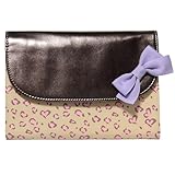 【PUレザー】【大容量】エフエルクローバー　ジャバラ式母子手帳ケース　レパード