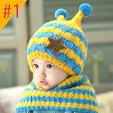 お出かけ お散歩 赤ずきん 風 帽子 ニット マフラー セット 男の子 女の子 兼用 防寒 防風 アウター ベビー キッズ 赤ちゃん 幼児 子供 服 ギフト 帽子 キャップ (＃１)