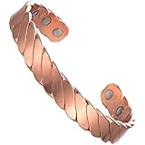 Pure Copper Magnetic Therapy Bracelet for Arthritis, RSI, Carpal Tunnel, Migraines & Fatigue