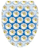 トイレTattoosデイジーon water装飾アップリケfor Toilet Lid Elongated TT-1902-O 1