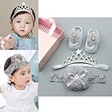 新生児 ギフトセット ベビー ソックス ヘアアクセサリー 出産準備 出産祝い かわいい ベビー用品 プレゼント (セット-3)