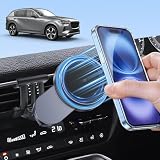 【BIXUAN】マツダ CX-60/CX-80 スマホホルダー CX60 KH系/CX80 KL系 携帯ホルダー[スマホに充電可能] マグネット マグセーフ Magsafe対応 スマホ置き 超強磁力 車用 360度回転 車載ホルダー Mazda パーツ内装 カー アクセサリー