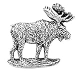 ピンバッジ ムース【406】ピンズ バッチ アニマル フィッシュ