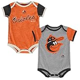 Baltimore OriolesヴィンテージBaby / Infant Goチーム2 Piece Creeper Set オレンジ