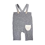 Hoppetta ニットサロペット グレー 70~80cm 59363