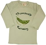 Ecobaby Organics SHIRT ユニセックス・ベビー カラー: グリーン