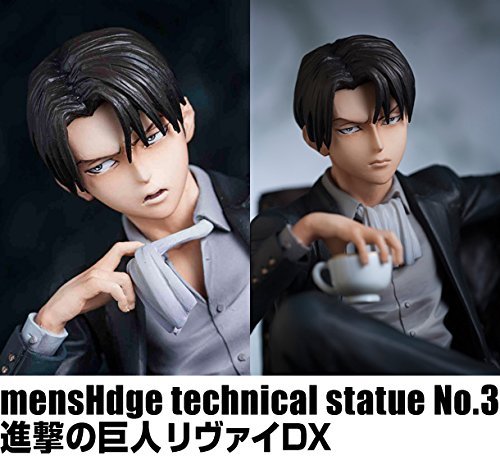 mensHdge technical statue No.3 Attack on Titan LEVI DX Figure 