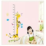 HNホット販売キリン子供部屋装飾壁Stikers幼稚園高さGrowth Chart Kids DIYステッカールーム/ホーム装飾 as the picture shows
