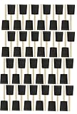 2 "木製ハンドルPoly Foamブラシ48 pcセットすべての2。」GREAT for Crafts、Touch Ups、アート、Paints、しみ、Jen製造スタイルと品質。