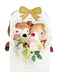 かわいい 花束 プレゼント ぬいぐるみフラワーギフト　ラクーンフラワー 喜びギフト お祝い ブーケ　発表会　くま束　誕生日 プレゼント 女性 人気　プティルウ製