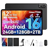 【Android 16 タブレット 12インチ 2026初登場】 Nexall N90 セット版 android16 タブレット 12インチ Wi-Fiモデル 2K高精細大画面 Gemini AI 24GB+128GB+2TB拡張 9000mAh 8コア CPU 4G LTE通話/5G Wi-Fi/