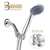 Aoleca Shower Head Detachable Handheld Showerhead withShowerHose Can be used with High Pressure Perf