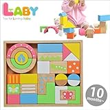木のおもちゃ　ベビー　Laby　ラビー　SOUND　ブロックス　LARGE　28ピース入り　天然木製おもちゃ　　Edute　エデュテ LA-008