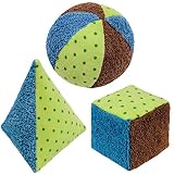 オーガニックコットン　おもちゃ　ソフトトイ3点セット　ブルー