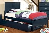 Furniture of America Kolora Youth Bed, Twin, Blue [並行輸入品]