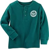 OSHKOSH(オシュコシュ) サーマルロゴヘンリー グリーン トップス長袖Tシャツ 6ヶ月【並行輸入】