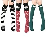 Eco Toys 3-12歳 子供　女の子　ガールズ ボーイズ キッズ ベビー　靴下　 可愛い 動物柄靴下 ハイソックス ニーハイ ハロウイーン　クリスマス　キュート ソックス　発表会　入学式　卒園式