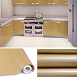 KINLO　DIY 壁紙 キッチン戸棚シート 台所ステッカー　はがせる ウォールステッカー 防水　耐熱　防油汚れ 0.61M×5M(5ロール) カラー：ブラウン