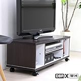 テレビ台 ローボード テレビボード ロータイプ キャスター付きテレビ台 幅85 おしゃれ 北欧 収納 木製 ダークブラウン ホワイト NCH3300BR/WH
