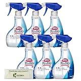 Kunutonn 花王 ガラスマジックリン ガラス用洗剤 スプレー 本体 400ml + オリジナルロゴ入りeおまけ付 6個