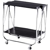 折りたたみワゴン [W68 x D41 x H70cm　収納時：W68 x D10 x H89cm] 家具 収納家具 サイドワゴン