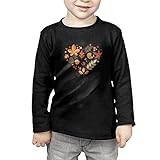 心臓 の秋の自然 子供服 春秋 長袖 Tシャツ トレーナー 丸い襟 キッズ 男の子 女の子 ベビー おしゃれ カジュアル ファッション 可愛い