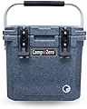 CAMP-ZERO 12 | 12.6クォート プレミアムクーラー モールドインカップホルダーと折りたたみ式アルミニウムハンドル(ブラックグラナイト)
