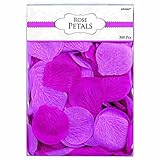 Amscan Bold Bright Pink Rose Flower Petals, 2', Purple [並行輸入品]