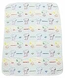 西川 リビング スヌーピー 5重ガーゼケット 90×115cm SPスマイル柄 1582-60067