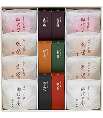 Amazon.co.jp: とらや 羊羹・最中詰合せ 3号 (小型羊羹6個 最中8個) 1