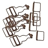 Perfk 子供のオーバーオール　コートバックル　アイアン　衣類飾り　サスペンダー　留め具　6個セット　２色３サイズ選べ　 - ブロンズ, 2.8cm