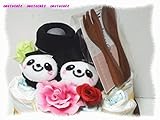 *出産祝いセット♪男女兼用おむつケーキ『Petit』*パンダ*赤ちゃんギフト*オムツケーキ・ダイパーケーキ・パンパース・
