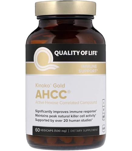 Amazon | Quality of Life Labs キノコプラチナ AHCC 750mg 植物性 