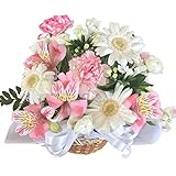 HanaDokoroかんも屋特製 『笑み花』 フラワーアレンジ フラワーギフト 白系 記念日 お誕生日 お祝い 手書きメッセージカード 大切な人へのサプライズプレゼントに (Aアレンジ)