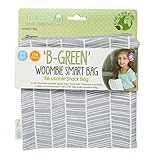 Woombie B-Green Snack Bags, Zen Gray herringbone by Woombie