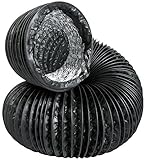 C.A.P. (Custom Automated Products) Ducting with Clamps, 6-Inch by 25-Feet, Black [並行輸入品]