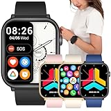 スマートウォッチ 通話機能 pop pun Bluetooth5.2 1.96インチ Smart Watch 活動量計 腕時計 歩数計 天気