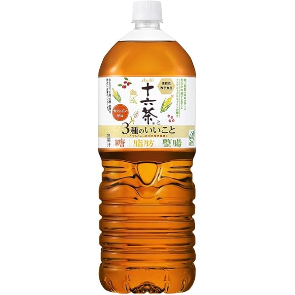 Amazon | アサヒ飲料 十六茶と3種のいいこと 2000ml×6本 [お茶