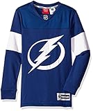 NHLユースBoys 8 – 20 Lightning長袖FaceoffジャージーTシャツ M ブルー
