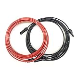 NUZAMAS ソーラーケーブル5m(MC4型コネクター付 両端加工5ｍ＊2本/組)　4.0sqmm