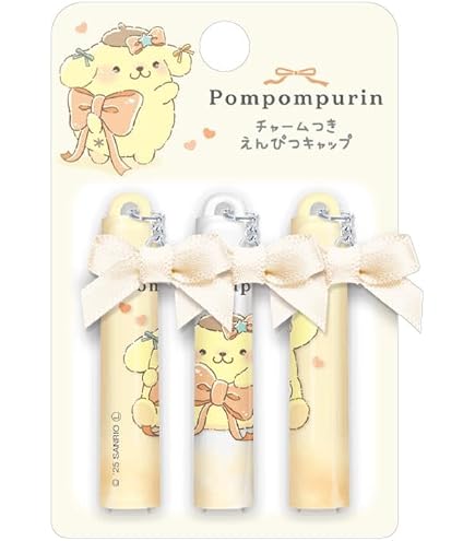 Amazon.co.jp: ポムポムプリン[鉛筆キャップ]えんぴつカバー 5本セット