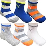 PUMA プーマ ベビー クルー ソックス 靴下 6足セット 12/24ヶ月 10～12.5cm