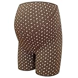 ネトゥル ベア天竺小花柄ロングマタニティガードル L ブラウン 4816