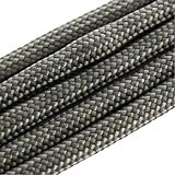 紗や工房 パラコード ハンドメイド用 カラーコード 太さ 4mm 長さ 2m 単色 ダークグレー ハンドメイド アクセサリーパーツ