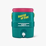 Igloo スペシャルエディション レトロ 2ガロンバレル 楽しいクーラージャグ ドリップ耐性スピゴット スイングアップベイルハンドル付き マルチカラー, ダークジェイド
