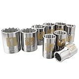 Craftsman 9 Pc. Standard 12 Pt. 1/2 In. Dr. Easy-to-read Socket Accessory Set [並行輸入品]