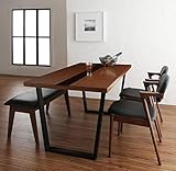 ワイルドモダンダイニング4点セット 大人なヴィンテージ空間 【テーブル(幅150cm)1＋チェア2＋ベンチ1】