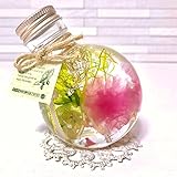 ハーバリウム【母の日 カーネーション ★選べる２種類★】(ピンク)★タティングレース付★