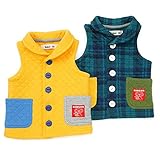 【アウトレット】Bobson ベスト (80～130cm) キムラタンの子供服 イエロー 130 ( 77245x77745-154 )